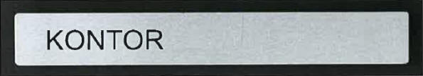 New Line - indendørsskiltning - 30 x 200 mm., her vist i stål-aluminium.