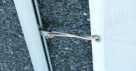 Sideholder til banner, der er standard ved systemer til banner over 5 meters bredde.