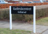 Safari skiltestander med panel 300 x 1000 mm.