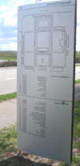 Base pylon - 2100 x 900 mm.. med folie-diagram.