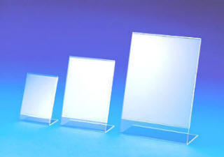 Acryl brochureholdere til bord og hylde