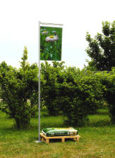 Bannerstand til ud- og indvendig brug