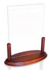 Dess.: 06903 Menuholder INFO'WOOD med A4 plexiglas