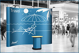 Network, pop-up wall