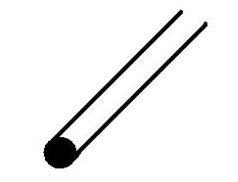 Rengjort koldt trukket rundjern i � 4mm. (til indend�rs brug) 