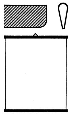 Uni-Hanger Plastskinne til plakater. Leveres med b�de 1 og 2 oph�ng (optr�k i plasten i overskinnen).