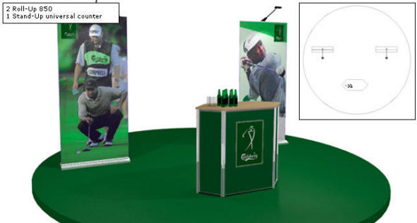 Eksempel: Roll-Up 850 - Stand Up universal counter 44516x