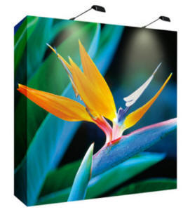 Soft Pop-up - Banner i 205 grams polyester, brandhæmmet, med print efter opgave