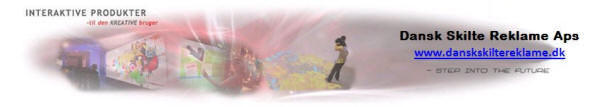 Interaktive produkter fra Dansk Skilte Reklame