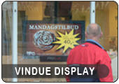 Vindue Display - Kvalitetsskærme, monteret direkte på glas