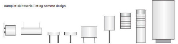 Komplet skilteserie i et og samme design