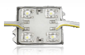 LED aluminiums modul Vandtt LED modul i aluminiums kasse med 3M tape p bagsiden. 20 moduler pr. lngde.