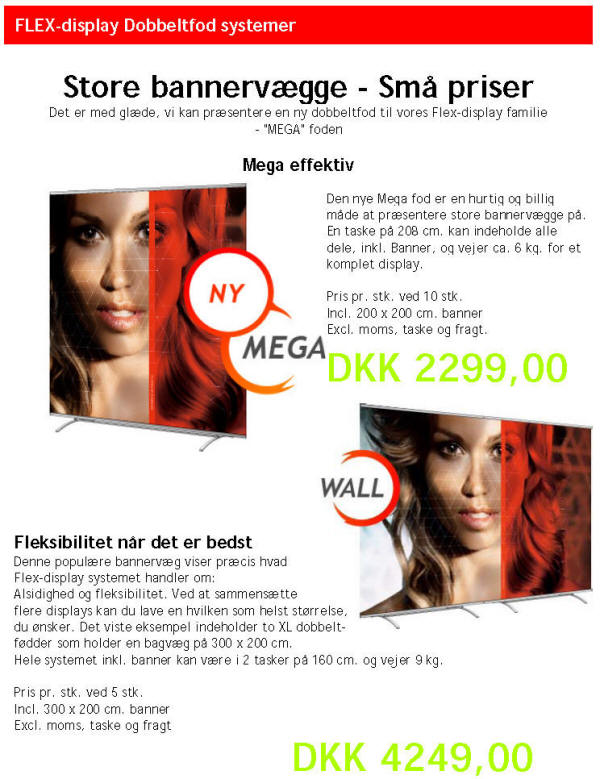 Store bannerv�gge - Sm� priser: Dansk Skilte Reklame