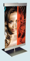 Borddisplay: En lille version af FLEX-display til brug p� diske, m�de- eller konferenceborde, 