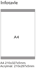 Zi-Light A4 Infotavle