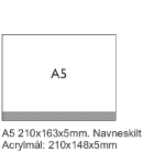 Zi-Light A5 Navneskilt