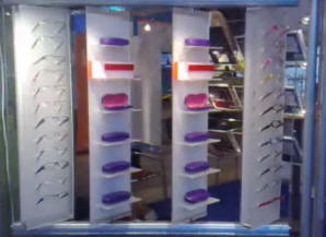 E-motion for optikere med 4 hylleblade