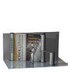 V�gstand med et standareal p� 3 x 5 meter, i en h�jde p� 205 cm..