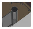 V�gstand med et standareal p� 5 x 10 meter, og en h�jde p� 305 eller 245 cm..