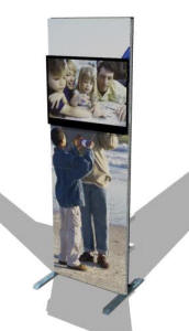 �Superdisplay� er en kloning mellem et roll-up-panel og en foldev�g, men udm�rker sig i �vrigt ved at tilbyde et hav af oph�ngs muligheder�