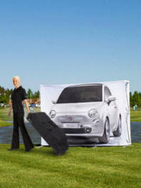 MediaFabric outdoor - En stor og dobbeltsidig udend�rsdisplay