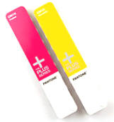 PANTONE process guide viser rene CMYK-farve blandinger