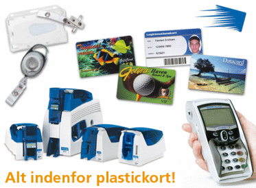 Visitkort i plast, eller kort til indl�sning af data.