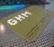 Plastic silk screen printing card