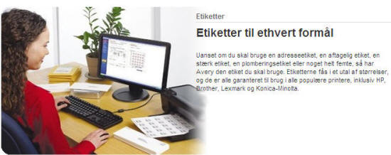 Avery etiketter