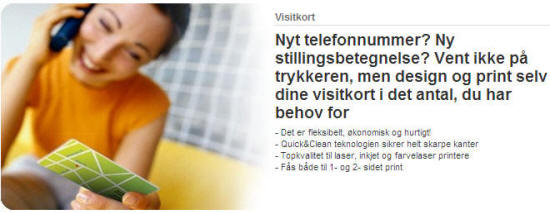 Avery visitkort