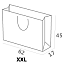 XXL cm 62x17x45+R