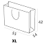 XL cm 55x14x42+R