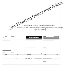 Giro/FI kort og faktura med FI-kort