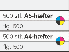 Offsettrykte h�fter/magasiner m/ 4-farvetryk