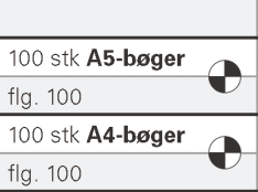 Digitaltrykte (POD) bøger/magasiner med sort-hvid tryk
