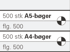 Offsettrykte bøger/magasiner med sort-hvid tryk