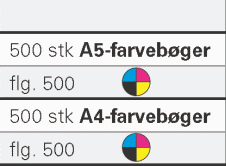 Offsettrykte bøger/magasiner med 4-farve tryk