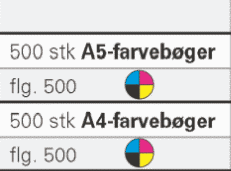 Offsettrykte bøger/magasiner med 4-farve tryk