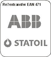 Refleksm�rke i et-farvet tryk, EAN 471, der opfylder alle kendte sikkerhedskrav.