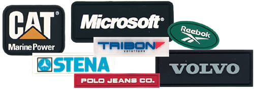 V�vede-, Broderede-,&nbsp;Gummi-, Lasercut- og Superweave - m�rker og etiketter til p�syning.