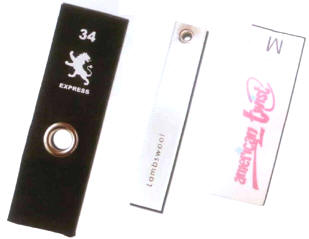 Hangtag Hangtag med segl Stregkoder Produktlabel PVC- og siliconelabels N�gleringe L�deretiketter