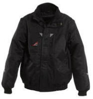 Pilotjakke med aftagelige �rmer Model: 1175-912-20 Pilotjakke med aftagelige �rmer og aftageligt for. Med mobiltelefonlomme, brystlomme og stiklomme. Fiberpels og nylonquilt som for. Funktionslommer: Mobiltelefonlomme med klap p� bryst, blyant- og stiklomme. Indvendig lynl�slomme. Indstillelig krave. Linning med elastik. Aftagelig h�tte. Vind- og vandafvisende.