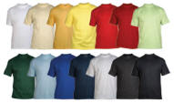 ORIGINAL Dess. 012221150315 Klassisk basic t-shirt med flot halskant med dobbeltsøm