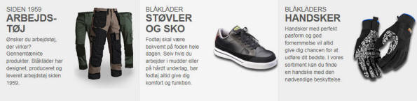 Blåkläder udvikler, producere arbejdstøj, sko og handsker og har gjort det siden 1959