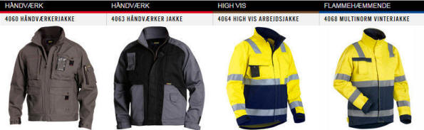 Håndværk 4060 4063 Håndværkerjakke High vis 4064 High-Vis Arbejdsjakke Flammehæmmende 4068 Multinorm Vinterjakke.