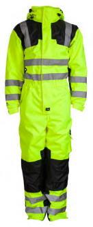 Elka Visible Xtreme coverall. Vinter heldragt med termofoer, EN ISO20471 certificeret.