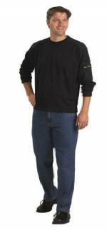 FH1100/ 40/60 % p/b Sweatshirt med �rmelomme XS - 3XL40/60% polyester/bomuld, 210 g/m2 OCEAN NAVY