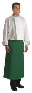 20150 Kokkejakke med trykknapper og bes�tningsfarve 65/35% polyester/bomuld, 210 g/m2