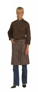 F20102 Kokkejakke med lange �rmer, l�se knapper kan bestilles 100% bomuld, 270 g/m2 satin