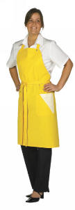 61037 Kuskeforkl�de med lommer 65/35% polyester/bomuld, 210 g/m2